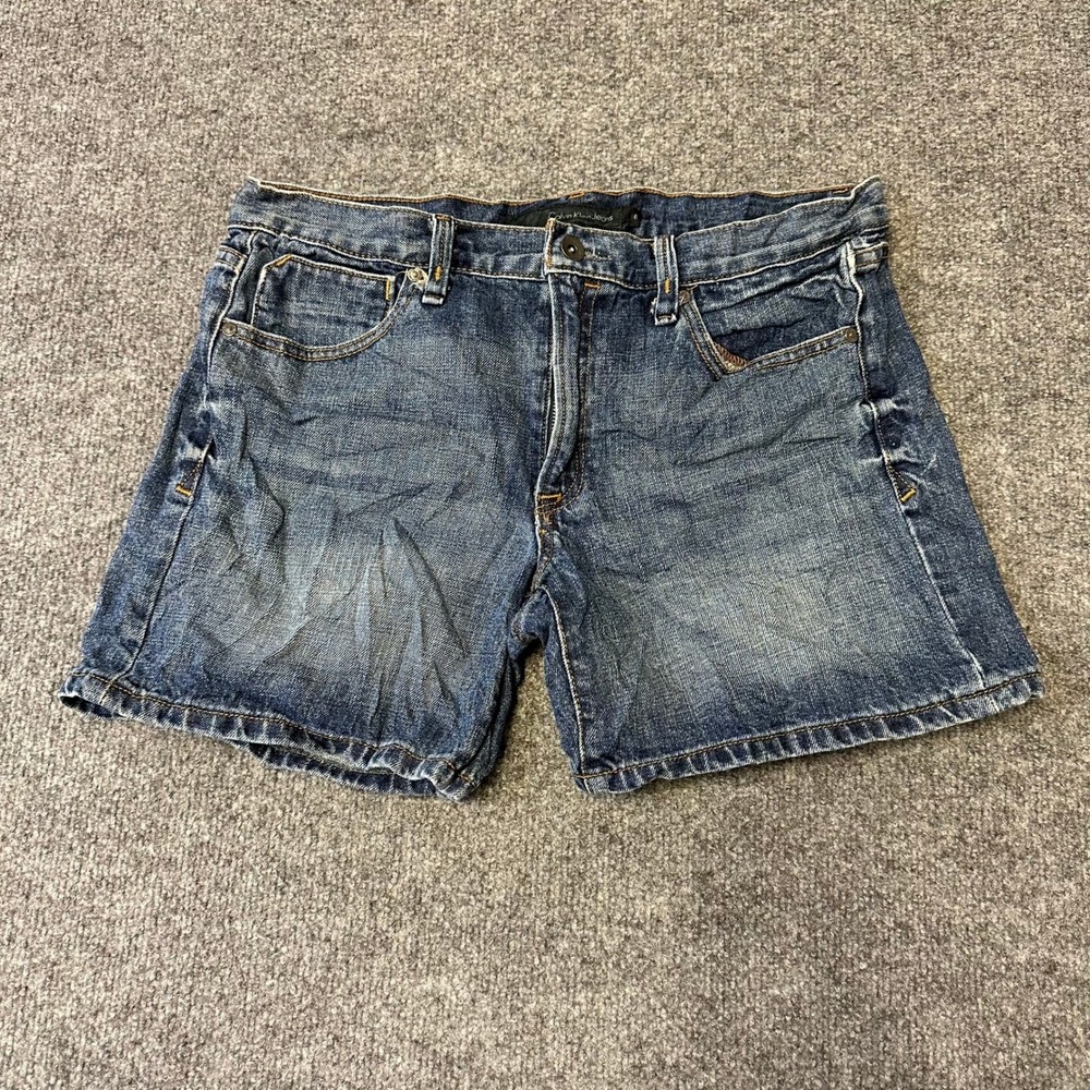Calvin Klein Jeans Shorts Womens Size 6 Blue Denim Casual Mid Rise Classic Fit